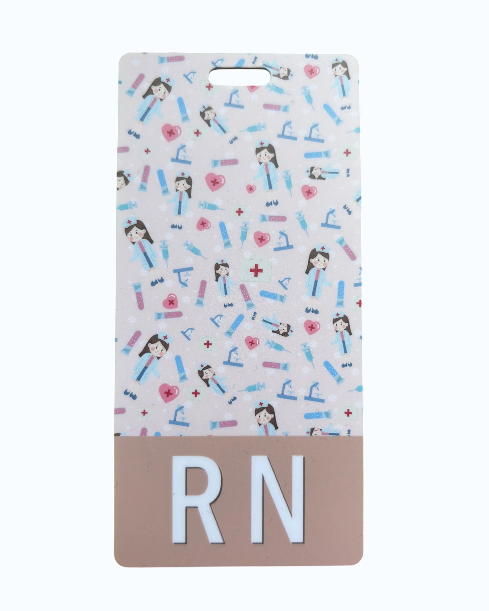 Cute Cartoon Nurse RN Badge Buddy