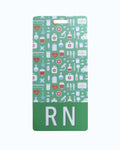 Medical Icons Green RN Badge Buddy