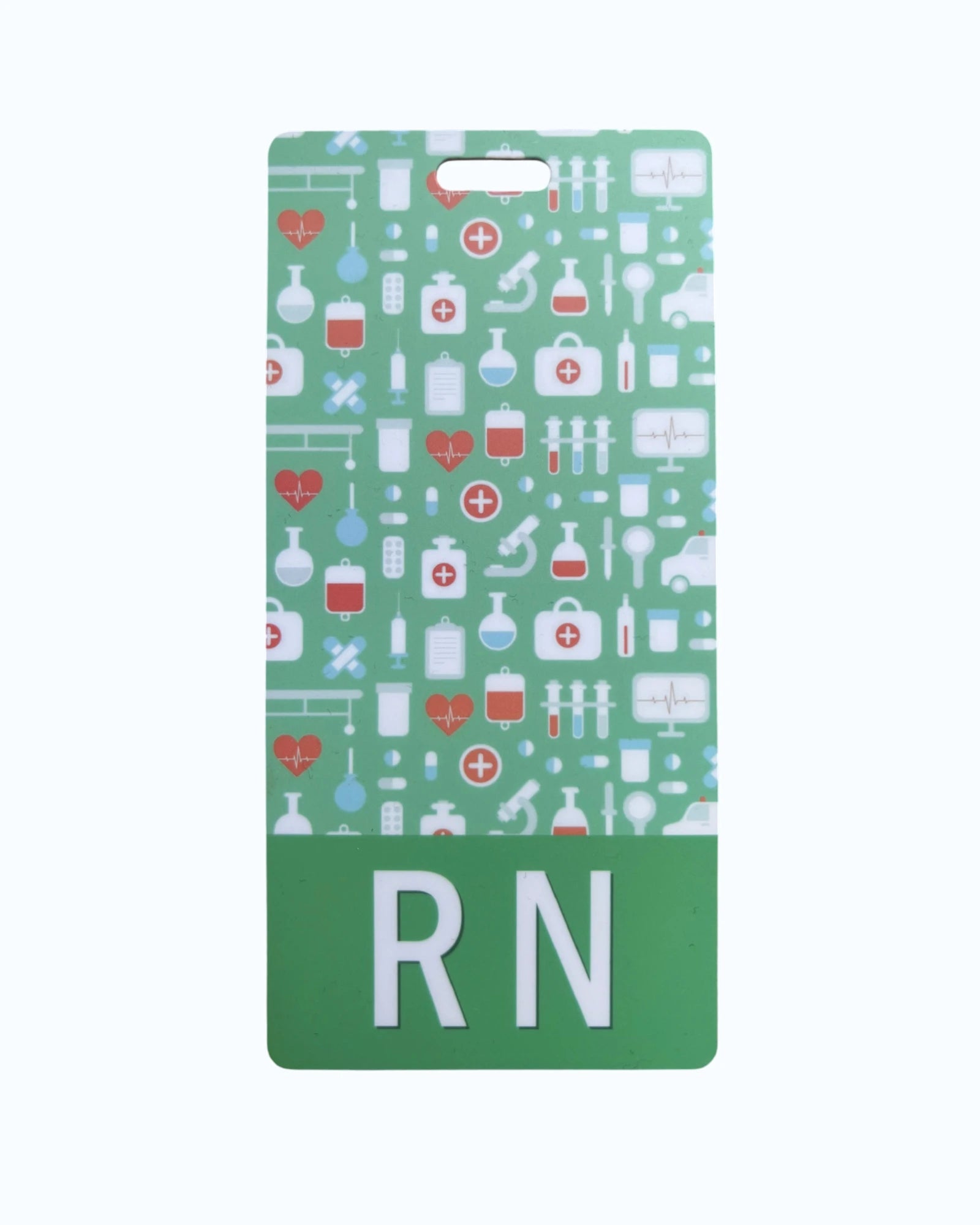 Medical Icons Green RN Badge Buddy