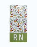 Olive Green Medical Supplies RN Badge Buddy