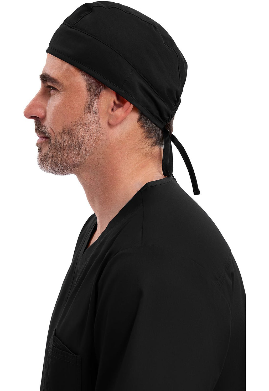 Scrub Hat – Adjustable Tie - Back, Unisex Fit with SweatbandCherokee Workwear2506-BLKW
