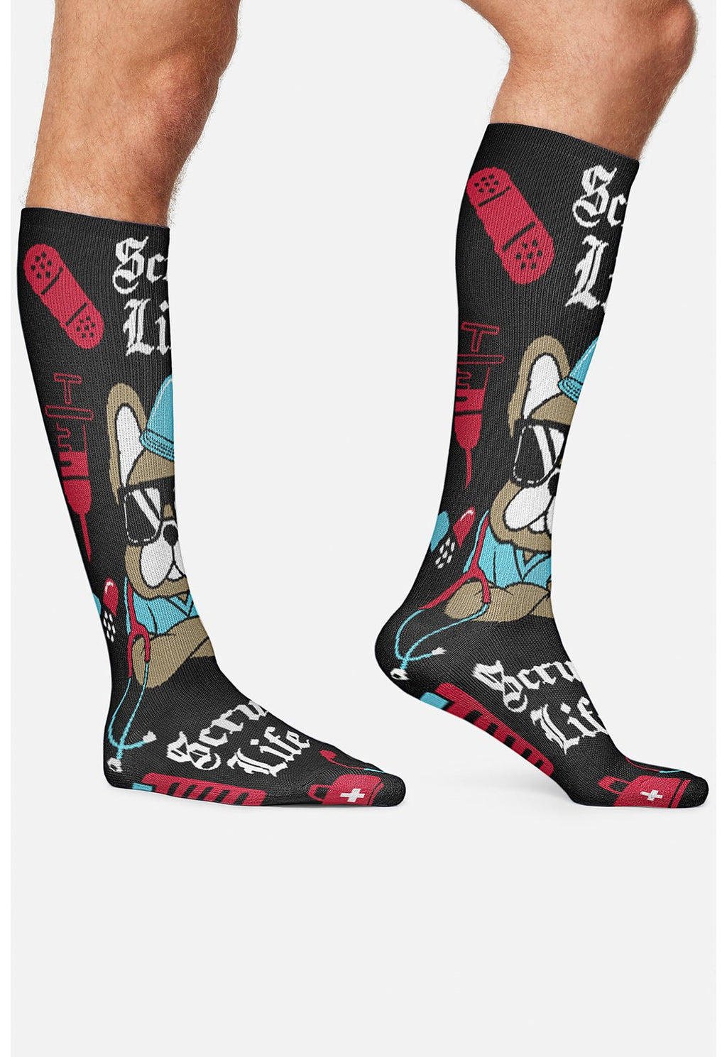 Scrub Life - Men's Compression SocksCherokee LegwearMPRINTSUPPORT-SCLIF