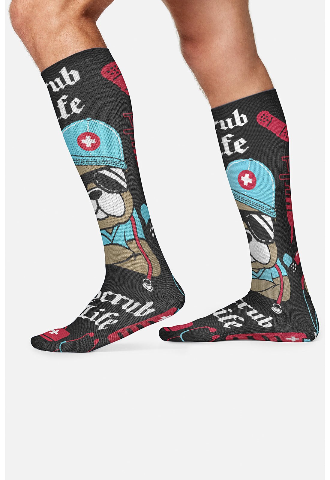 Scrub Life - Men's Compression SocksCherokee LegwearMPRINTSUPPORT-SCLIF