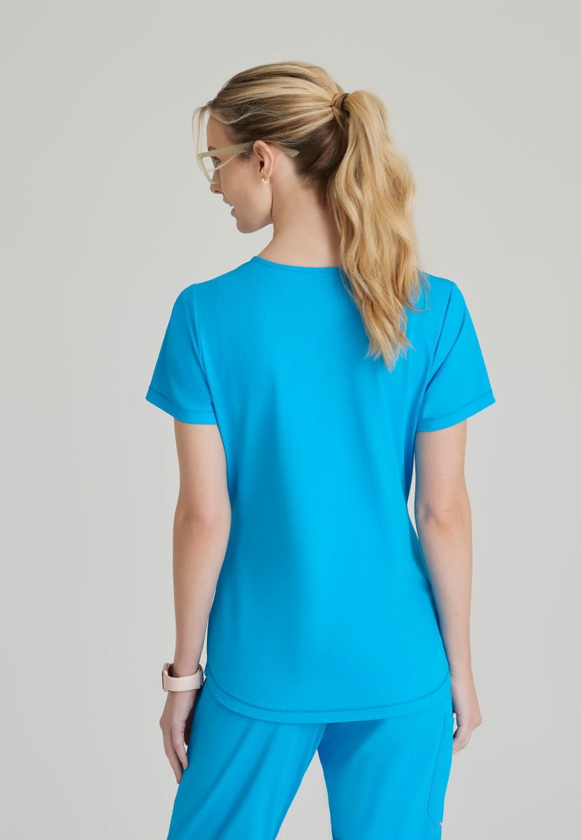 Serene 3 Pocket Scrub TopSkechers Slip - ins by BarcoSKT220-AZURE-XXS