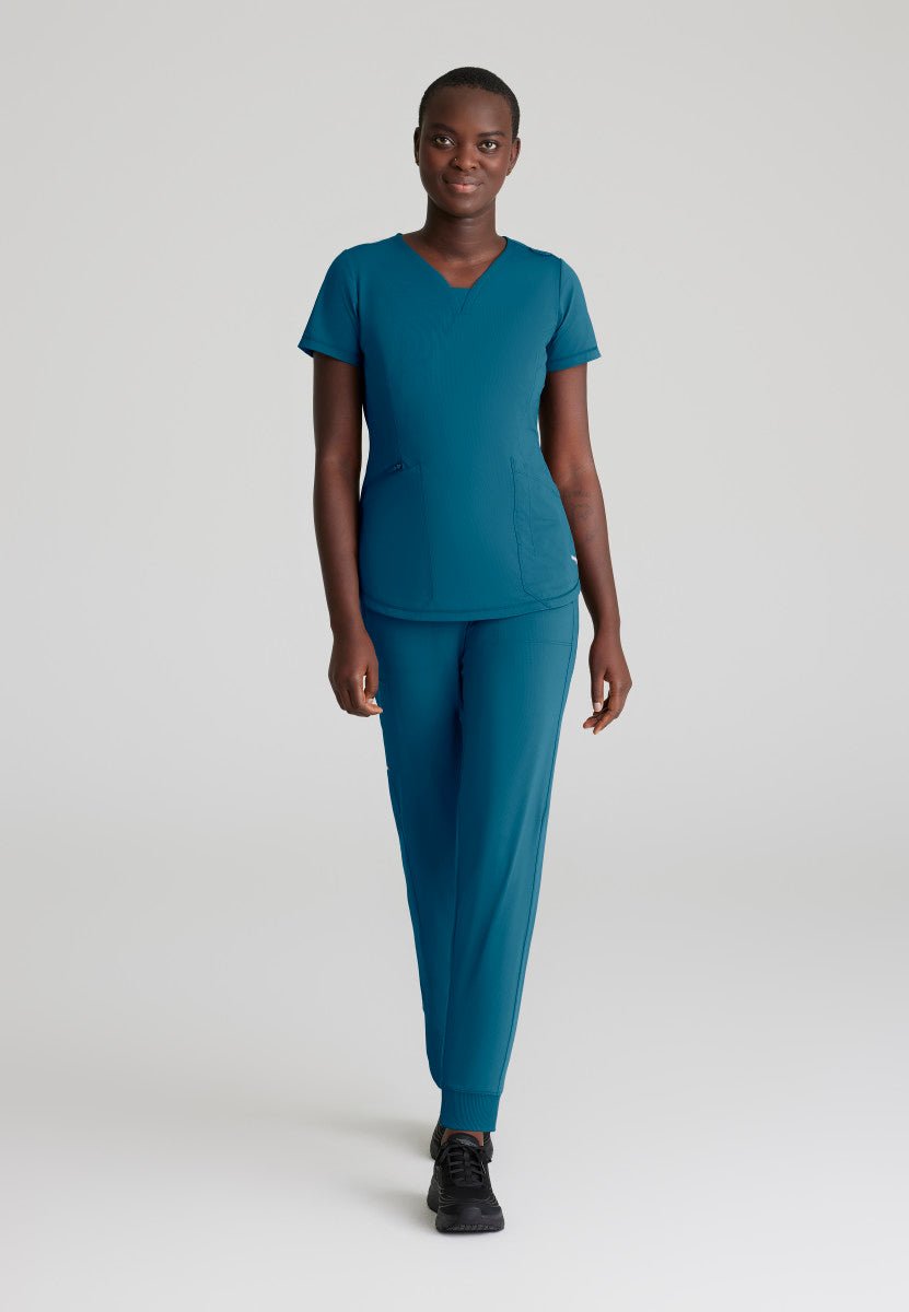 Serene 3 Pocket Scrub TopSkechers Slip - ins by BarcoSKT220-BAHAMA-XXS