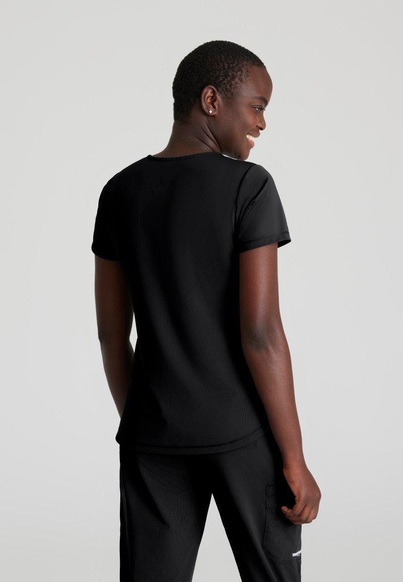 Serene 3 Pocket Scrub TopSkechers Slip - ins by BarcoSKT220-BLACK-XXS