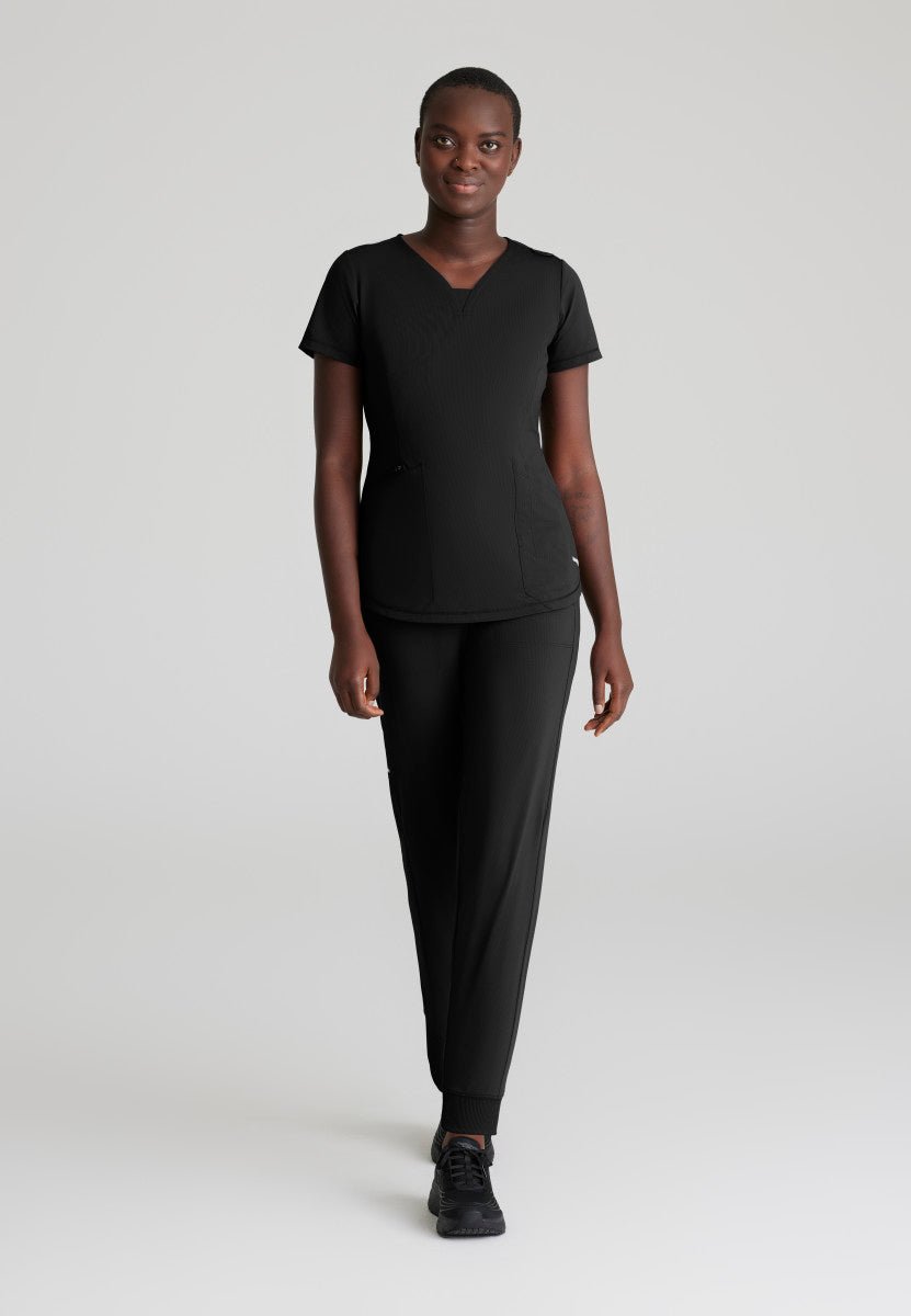 Serene 3 Pocket Scrub TopSkechers Slip - ins by BarcoSKT220-BLACK-XXS
