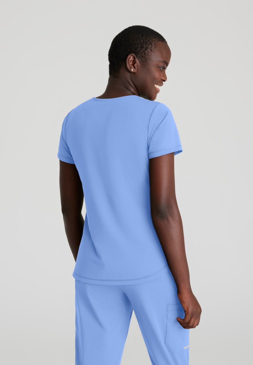 Serene 3 Pocket Scrub TopSkechers Slip - ins by BarcoSKT220-CIELBLUE-XXS