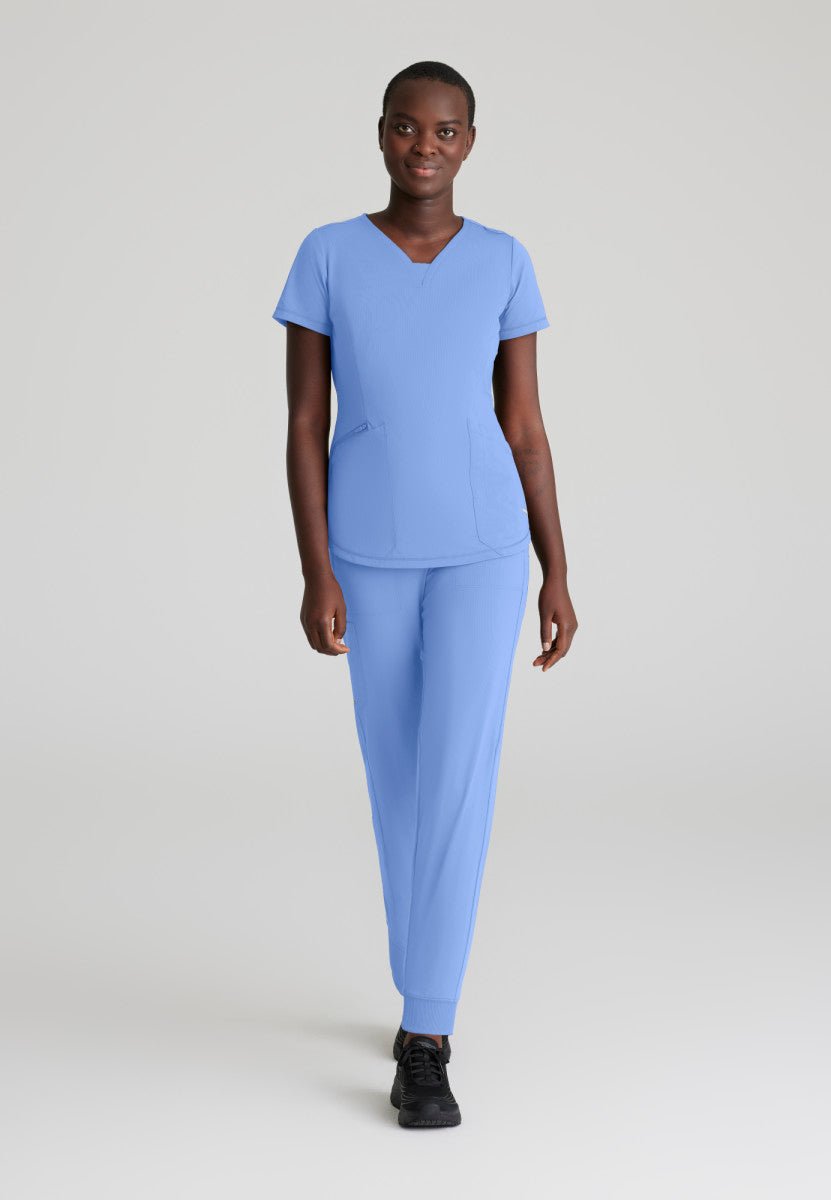 Serene 3 Pocket Scrub TopSkechers Slip - ins by BarcoSKT220-CIELBLUE-XXS