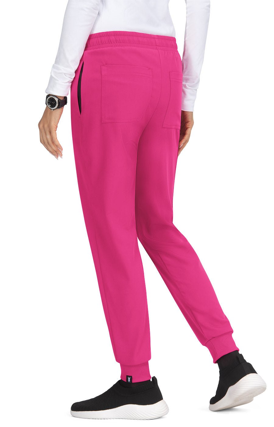 Shanelle Women's 5 - Pocket Jogger Scrub Pantskoi French BullF700-FLAMINGO-XXS