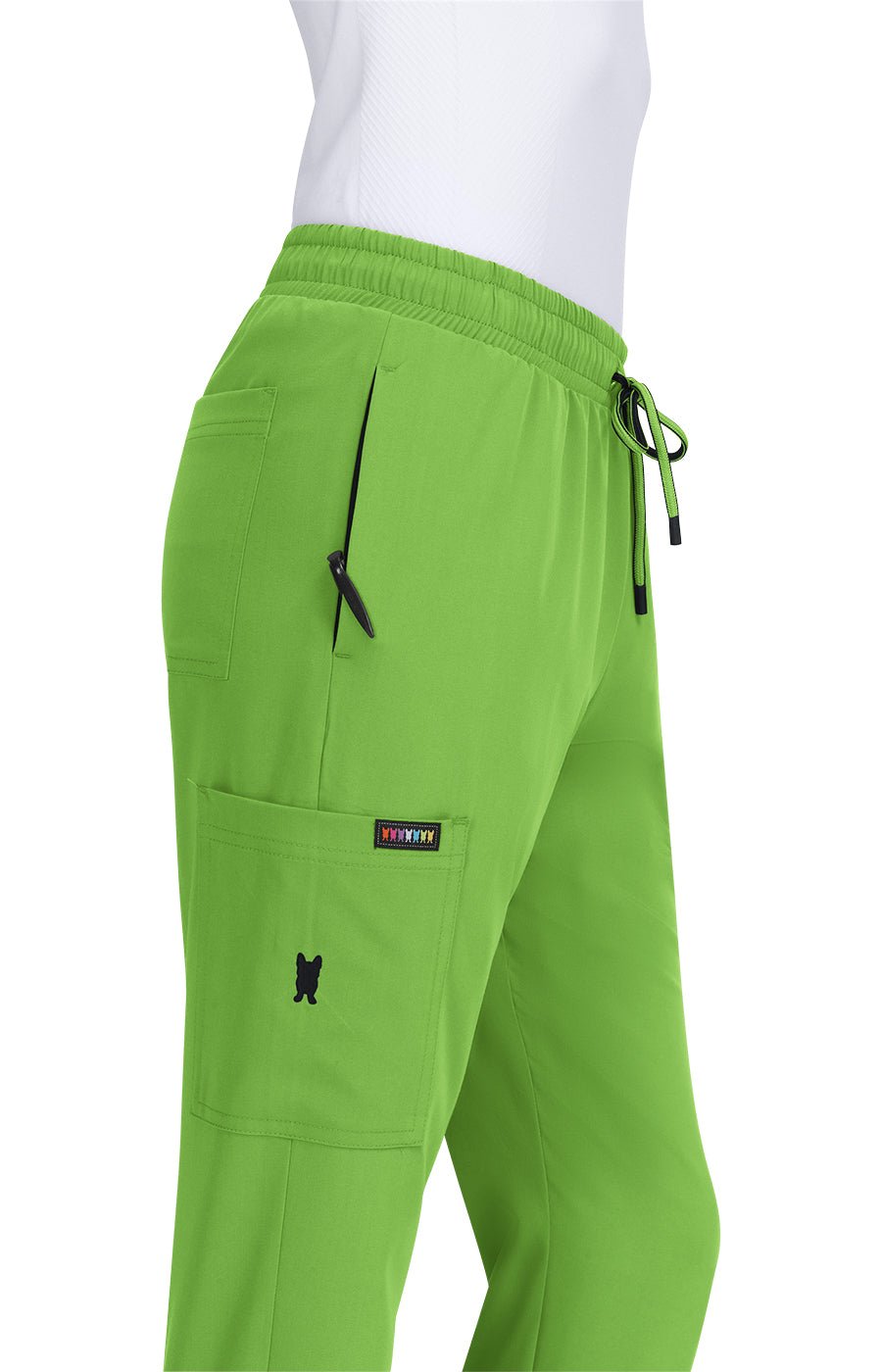 Shanelle Women's 5 - Pocket Jogger Scrub Pantskoi French BullF700-GREENTEA-XXS