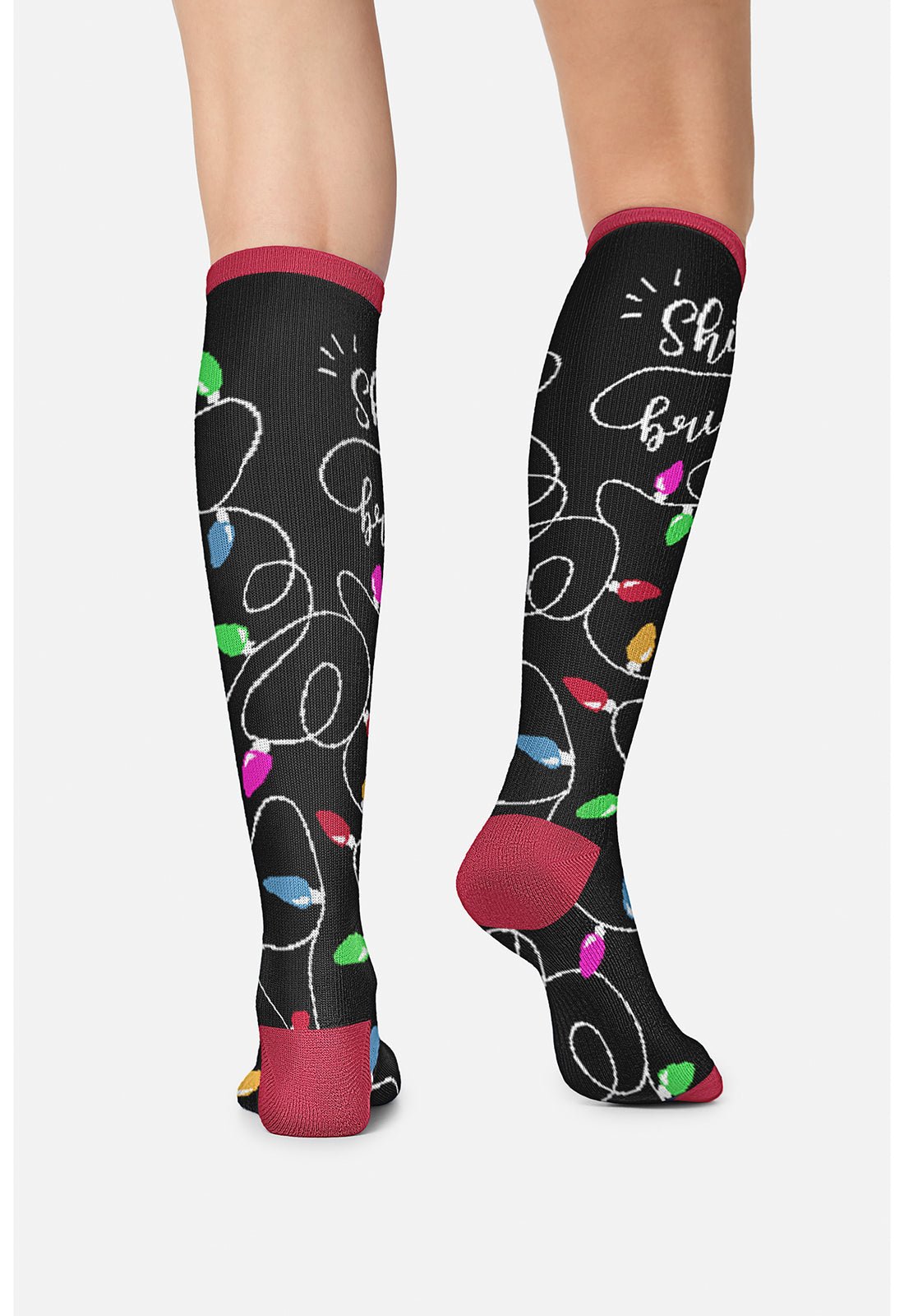 Shine Bright Compression SocksCherokee LegwearPRINTSUPPORT-SHNBR-REG