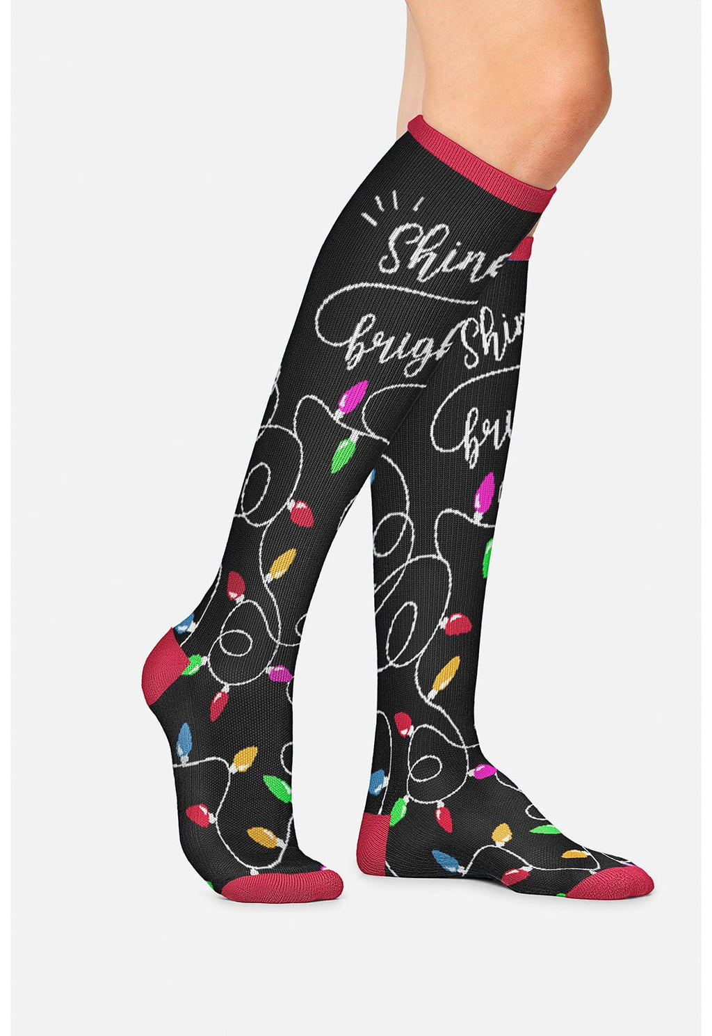 Shine Bright Compression SocksCherokee LegwearPRINTSUPPORT-SHNBR-REG