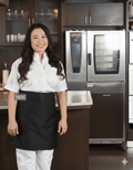 Short Bistro Apron with Two PocketsPremium Uniforms1905-BLACK