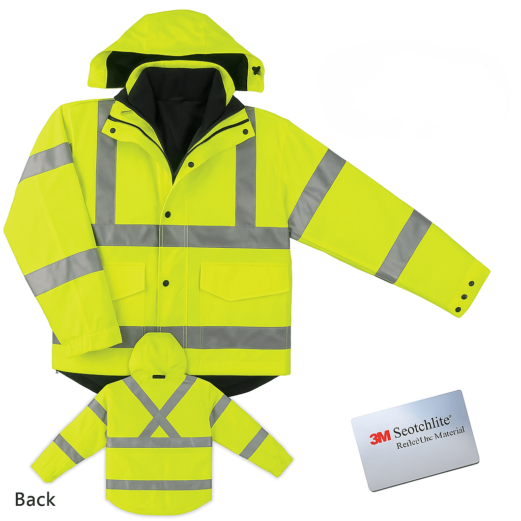 Six - in - One 4 Seasons Reversible/Rain Safety JacketOPUSSJ61-XS