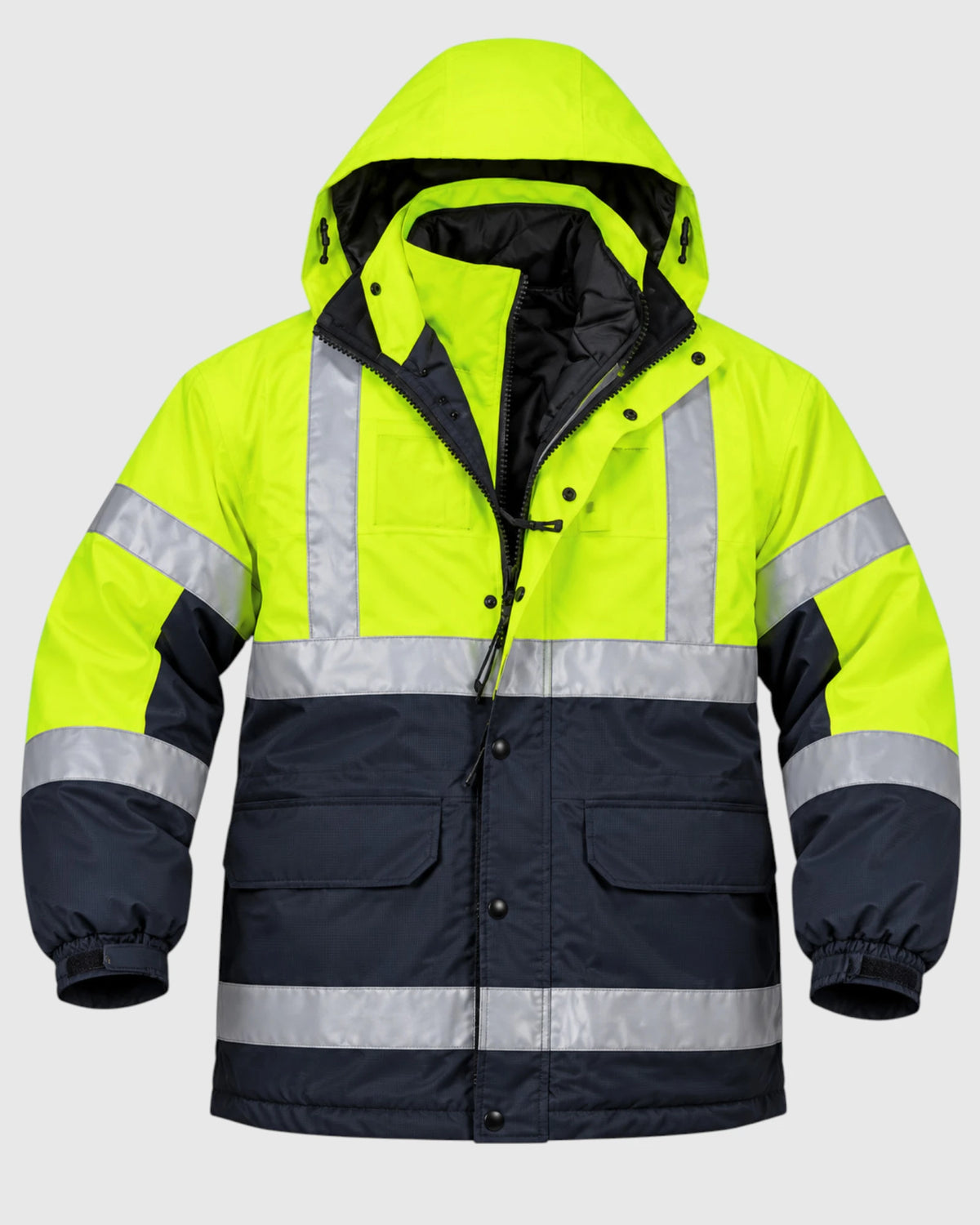 SJ62 Two-Tone 6-in-1 Rain Safety Jacket