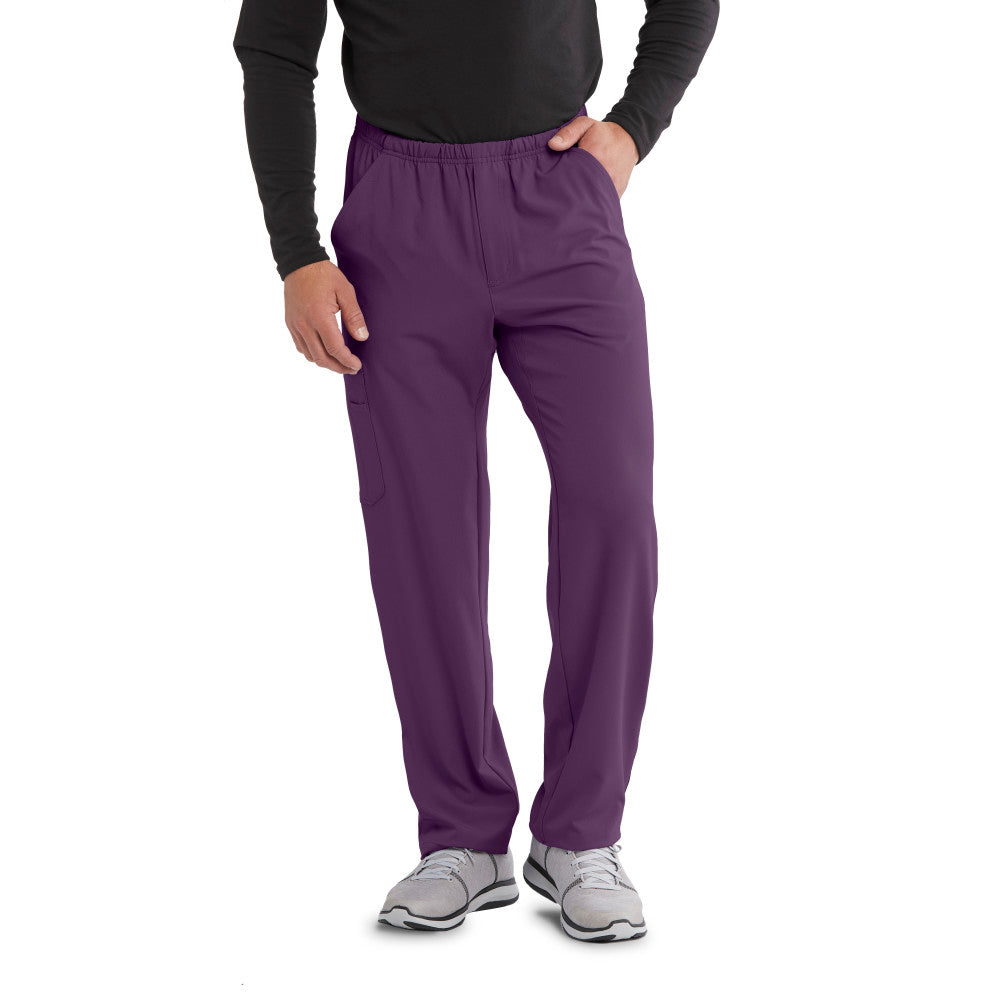 Structure 4-Pockets Zip-Fly Scrub Pant Men's Scrub Pant Skechers by Barco Eggplant XS
