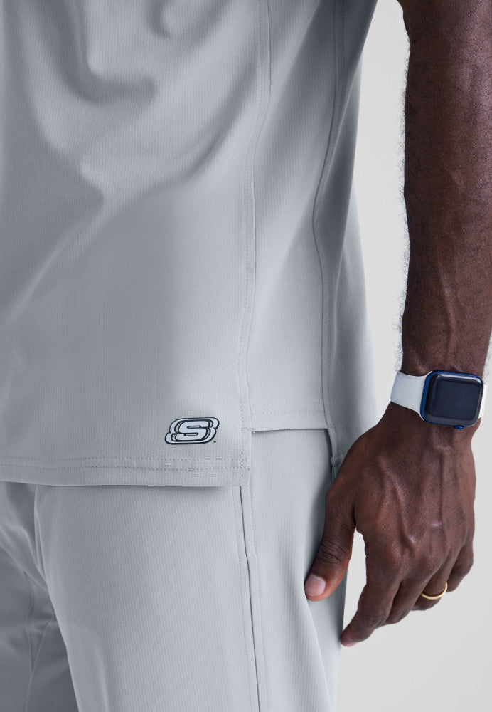 Skechers | Structure 1-Pocket V-Neck Scrub Top Men's Scrub Top Skechers   