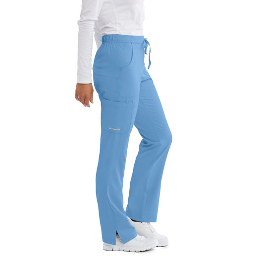 Skechers Reliance Pant - Women's Cargo Scrub Pant in Classic Colors Women's Scrub Pant Skechers Ceil Blue XXS 
