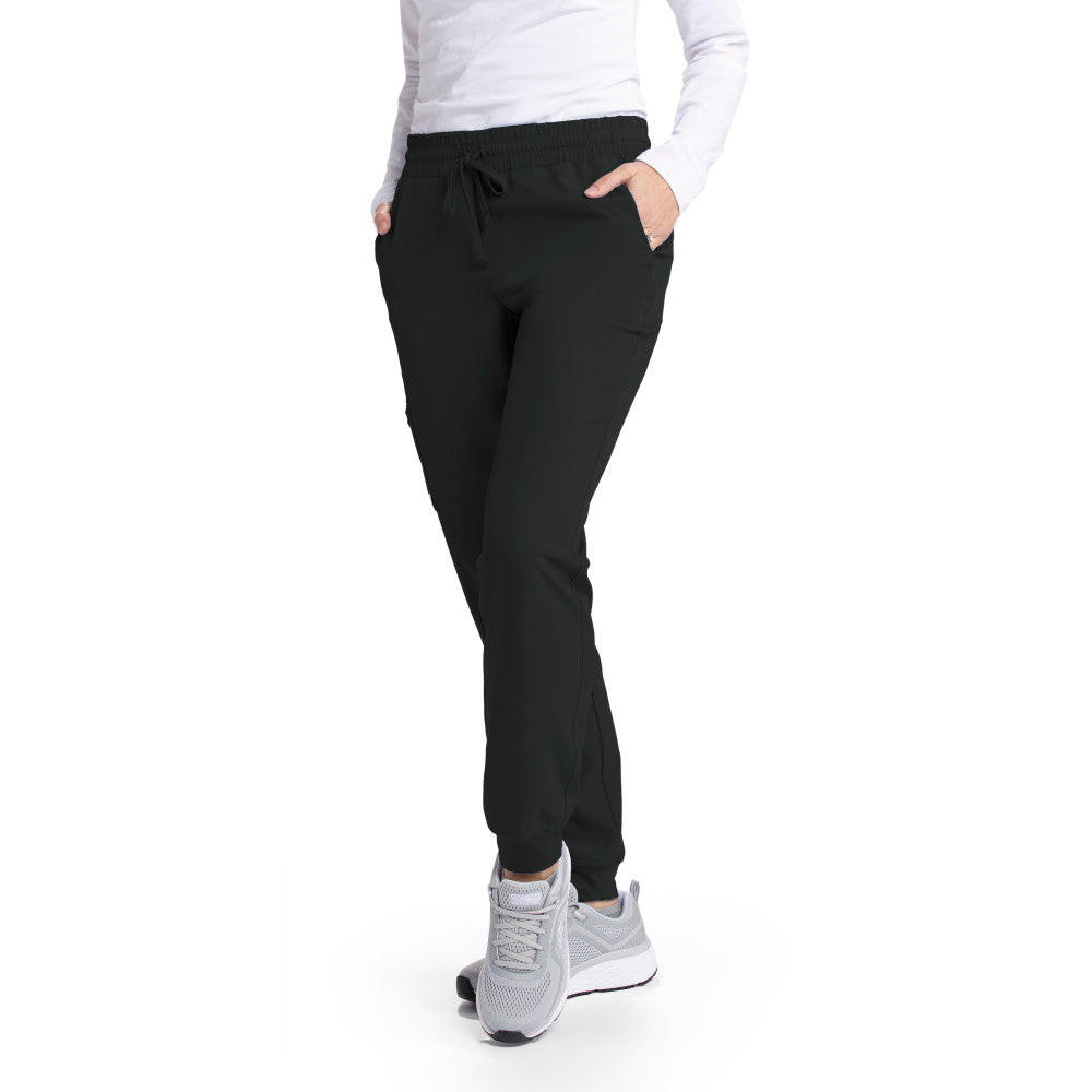Skechers Theory Pant - Women's Mid Rise Jogger Scrub Pant Women's Scrub Jogger Skechers Black XXS 