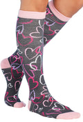 Sketch Hearts Compression SocksCherokee LegwearPRINTSUPPORT-SKTHR