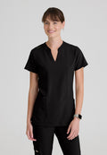 Sky Banded Neckline Scrub TopGrey's Anatomy EvolveGSST298-BLACK-XXS