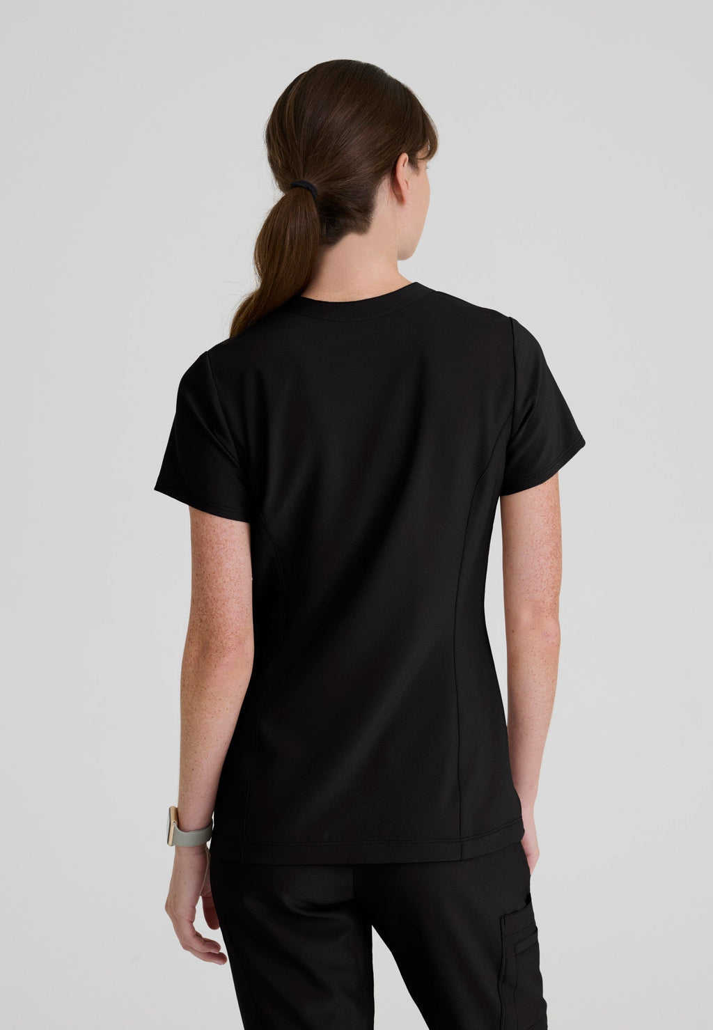 Sky Banded Neckline Scrub TopGrey's Anatomy EvolveGSST298-BLACK-XXS