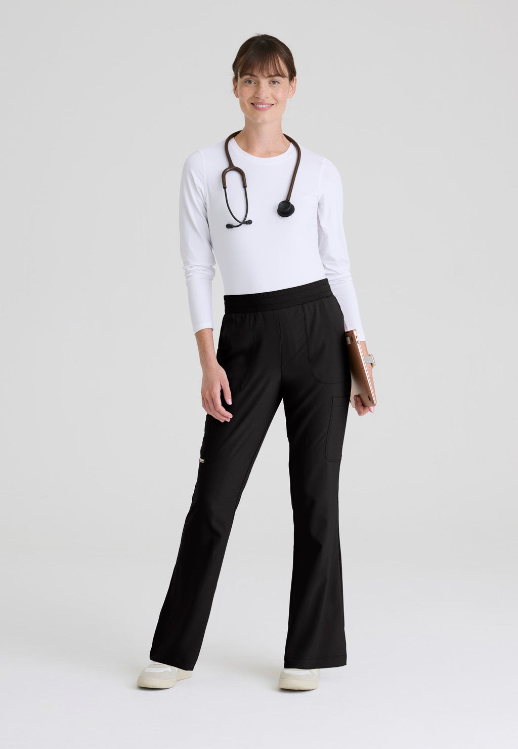 Sky Fit & Flare High - Rise Scrub PantGrey's Anatomy EvolveGSSP729-BLACK-XXS