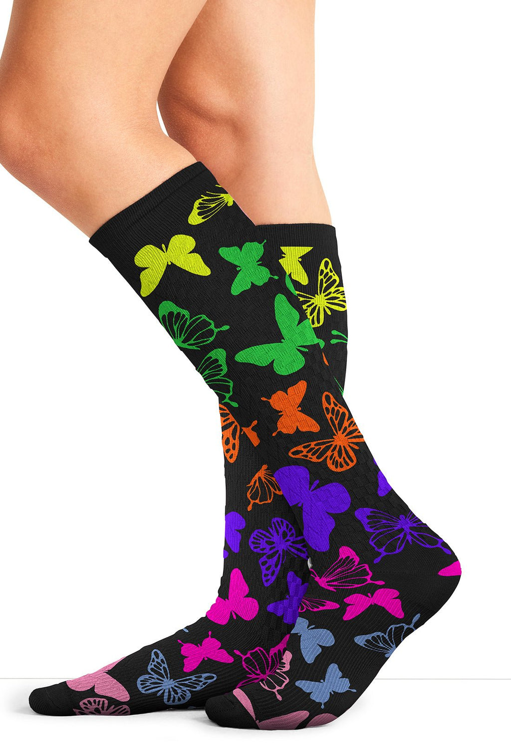 Social Butterflies Compression SocksCherokee LegwearPRINTSUPPORT-ANSBT