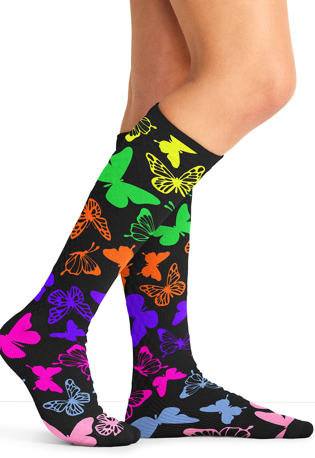 Social Butterflies Compression SocksCherokee LegwearPRINTSUPPORT-ANSBT