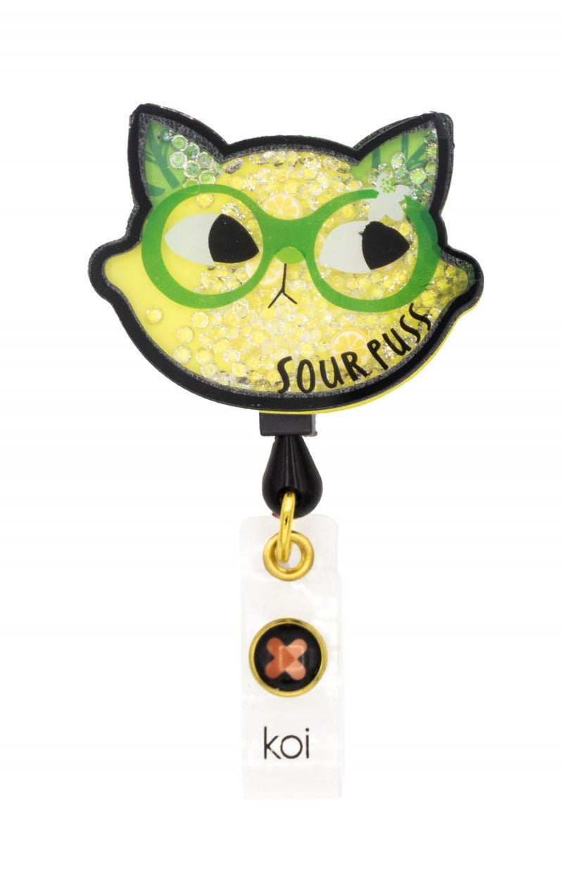 Sour Puss - Retractable ID Badge HolderkoiA156A-SOU