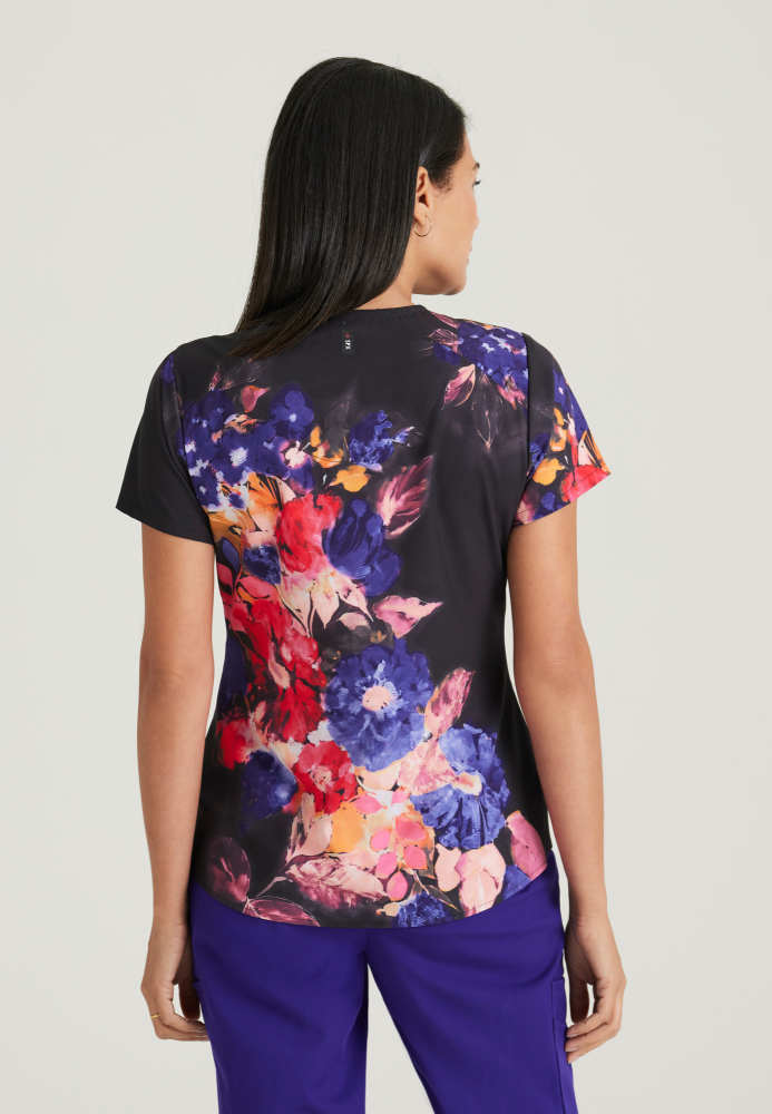 Ella Print Scrub Top Women's Print Scrub Top Grey's Anatomy