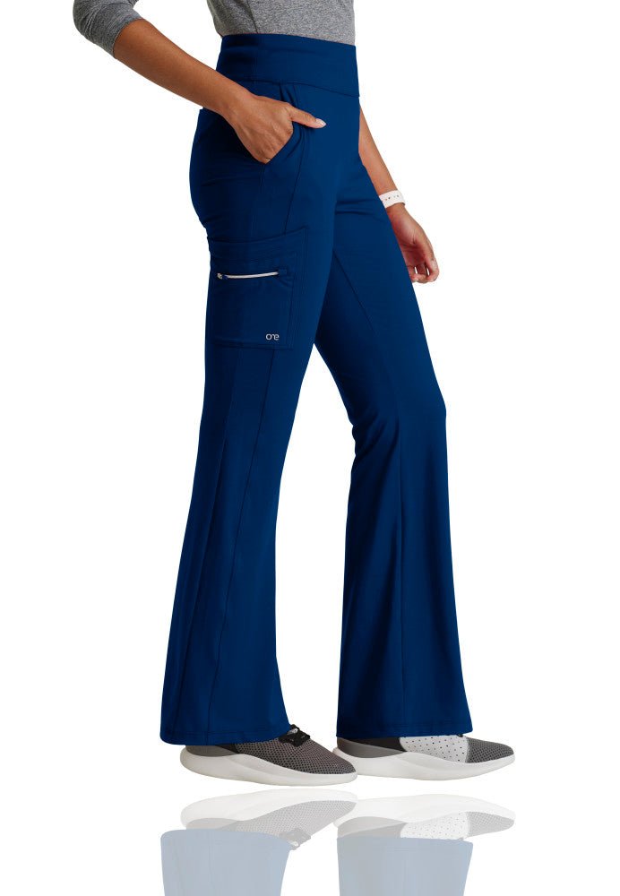 Sprint Knit 7 - Pocket High - Rise Flare Leg Scrub PantBarco One Performance KnitBOP645-INDIGO-XXS