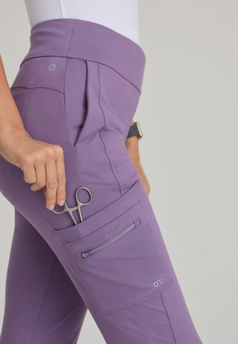 Sprint Knit 7 - Pocket High - Rise Flare Leg Scrub PantBarco One Performance KnitBOP645-LAVENDER-XXS