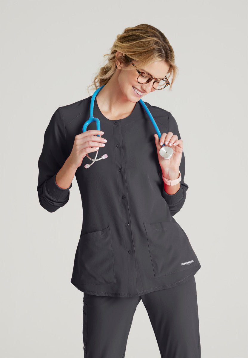 Stability Snap - Front Scrub JacketSkechers by BarcoSK401-PEWTER-1