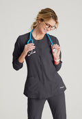 Stability Snap - Front Scrub JacketSkechers by BarcoSK401-PEWTER-1