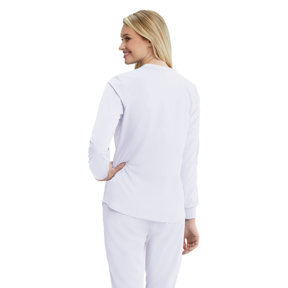 Women's Warm-Up Scrub Jacket With Eco-Friendly Stretch Fabric by Skechers