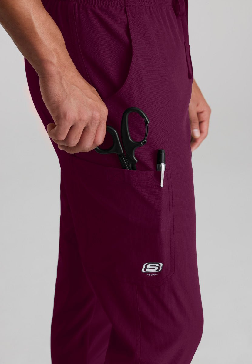 Structure 3 - Pocket Scrub JoggerSkechers by BarcoSKP572-WINE-XS