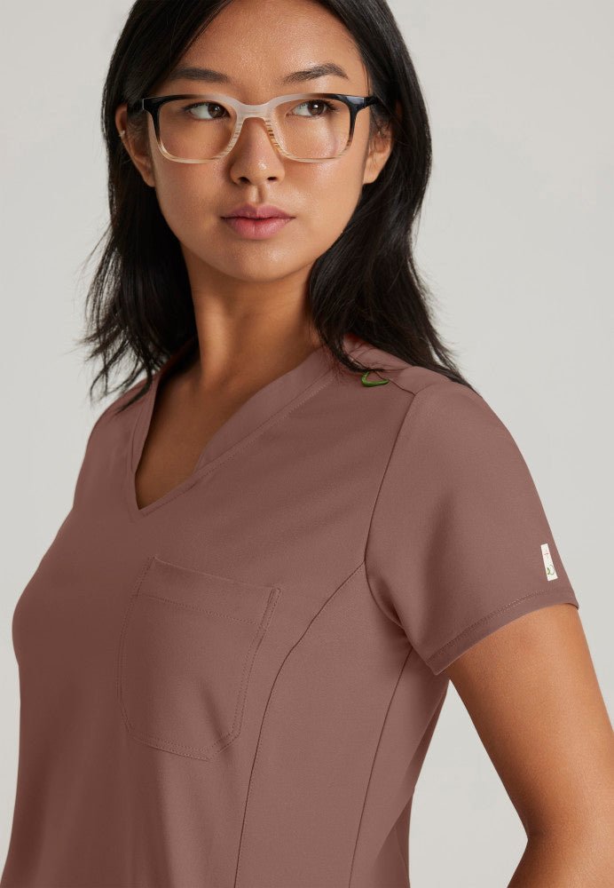 Sway Tuck In Scrub TopGrey's Anatomy EvolveGSST181-DRIFTWOOD-S