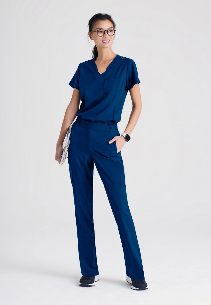 Sway Tuck In Scrub TopGrey's Anatomy EvolveGSST181-INDIGO-XXS