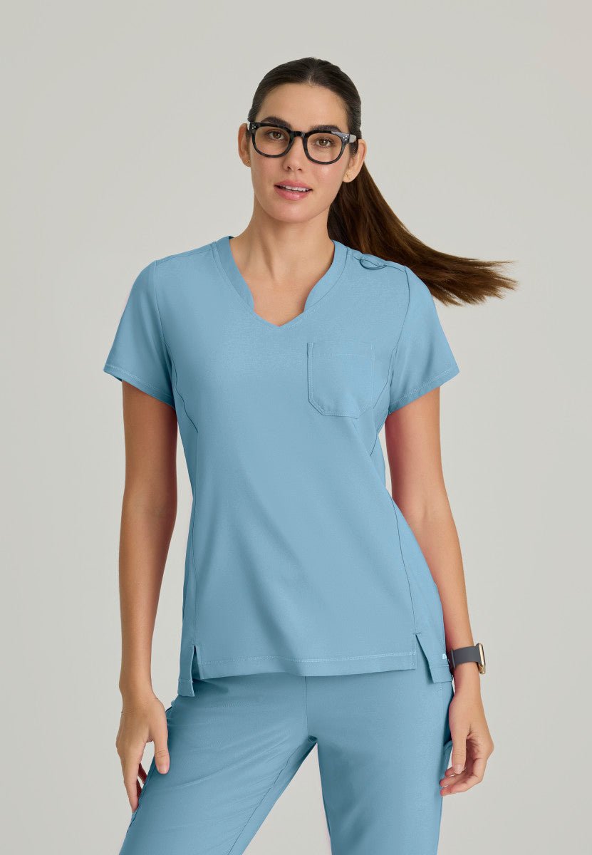 Sway Tuck In Scrub TopGrey's Anatomy EvolveGSST181-OCEANMIST-XXS