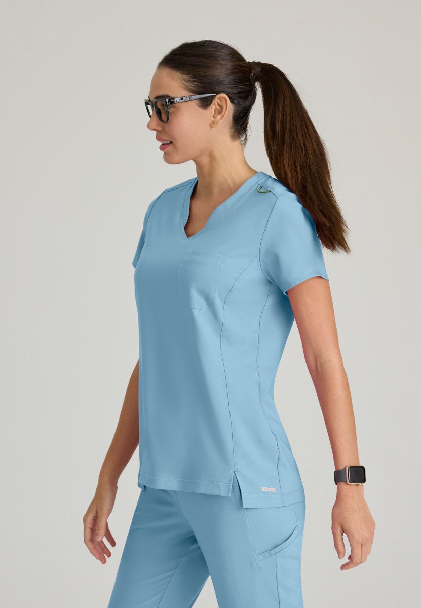 Sway Tuck In Scrub TopGrey's Anatomy EvolveGSST181-OCEANMIST-XXS