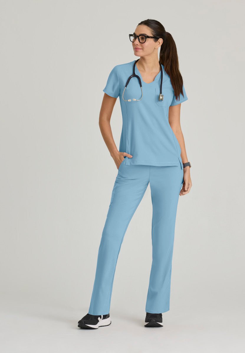 Sway Tuck In Scrub TopGrey's Anatomy EvolveGSST181-OCEANMIST-XXS