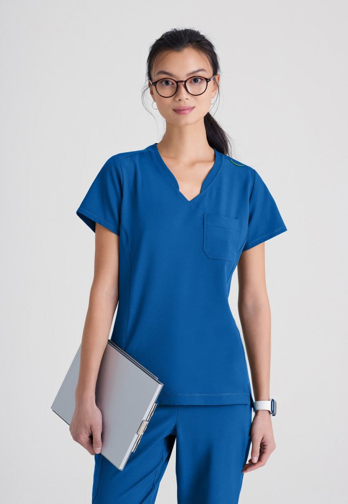 Sway Tuck In Scrub TopGrey's Anatomy EvolveGSST181-ROYAL-XXS
