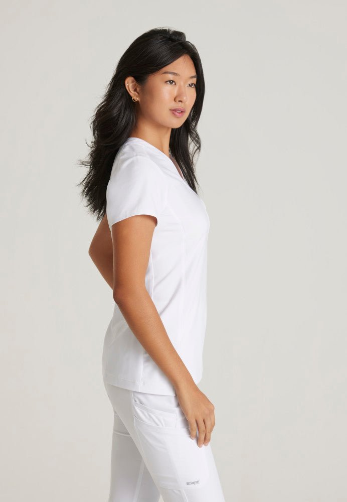 Sway Tuck In Scrub TopGrey's Anatomy EvolveGSST181-WHITE-XXS
