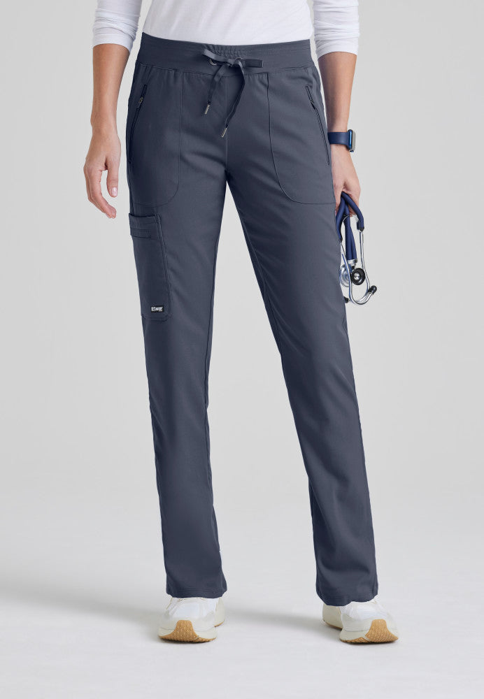 Grey's Anatomy Elevate Pant - 6 Pocket Scrub Pants Tall Women's Tall Scrub Pant Grey's Anatomy Impact Steel XXS 