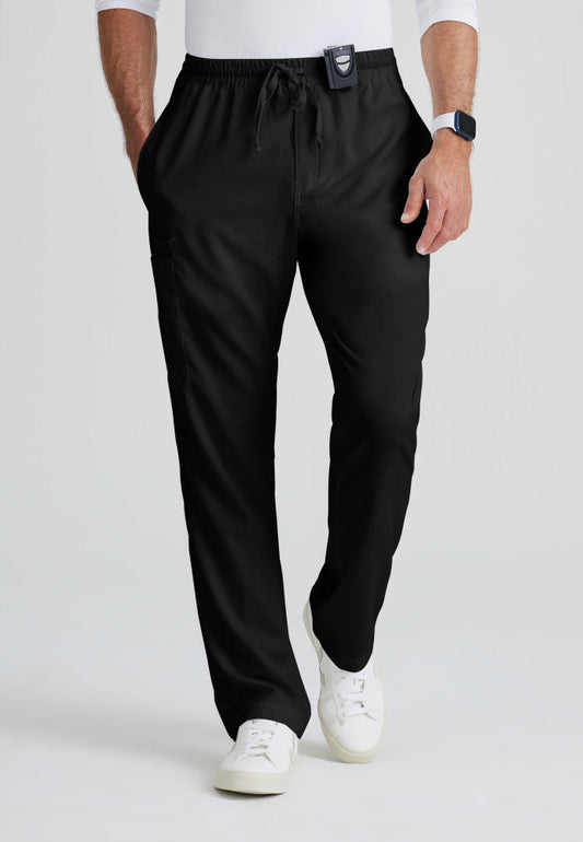 Tall Grey's Anatomy Evan Pant - Men's 5 Pocket  Scrub Pant Men's Tall Scrub Pant Grey's Anatomy Classic Black XS 
