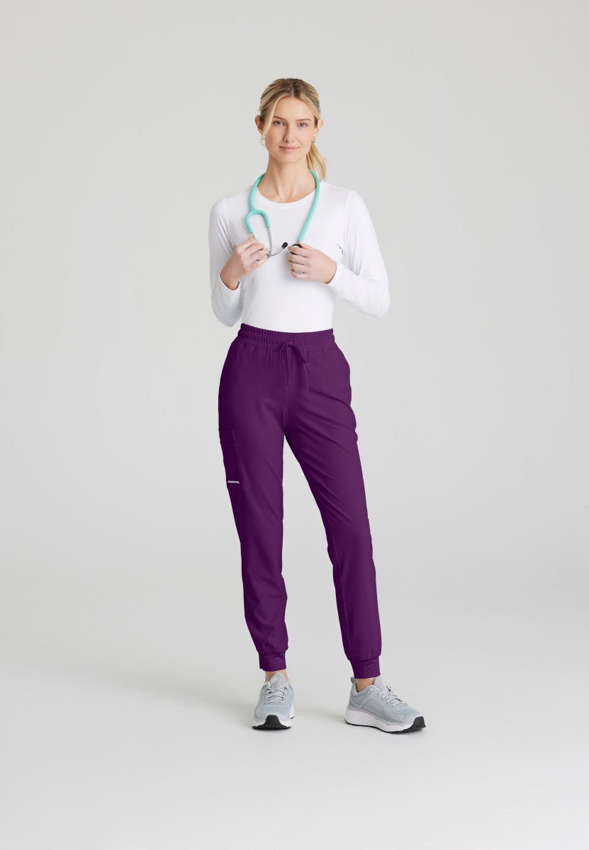 Theory 4 - Pocket Scrub JoggerSkechers by BarcoSKP552-EGGPLANT-XXS