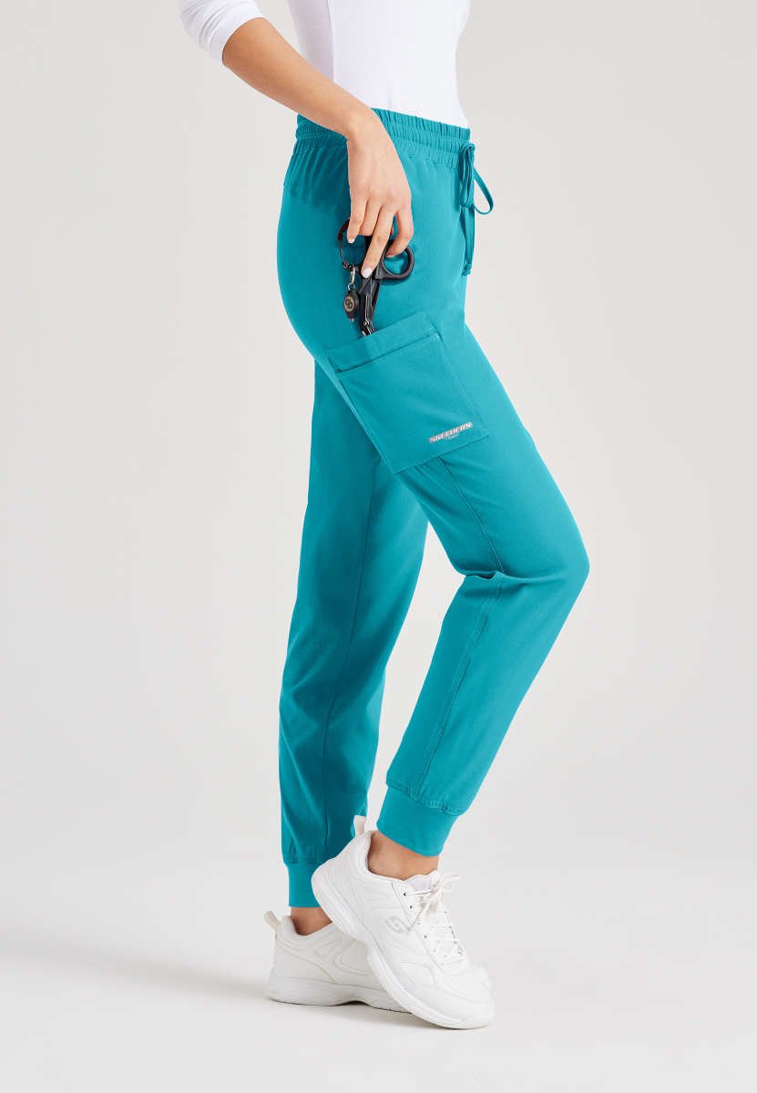 Theory 4 - Pocket Scrub JoggerSkechers by BarcoSKP552-TEAL-XXS