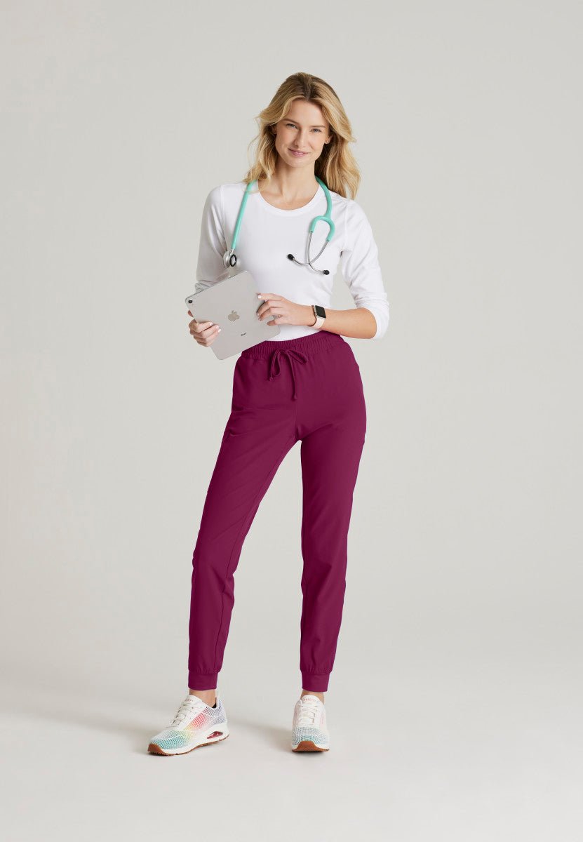 Theory 4 - Pocket Scrub JoggerSkechers by BarcoSKP552-WINE-XXS
